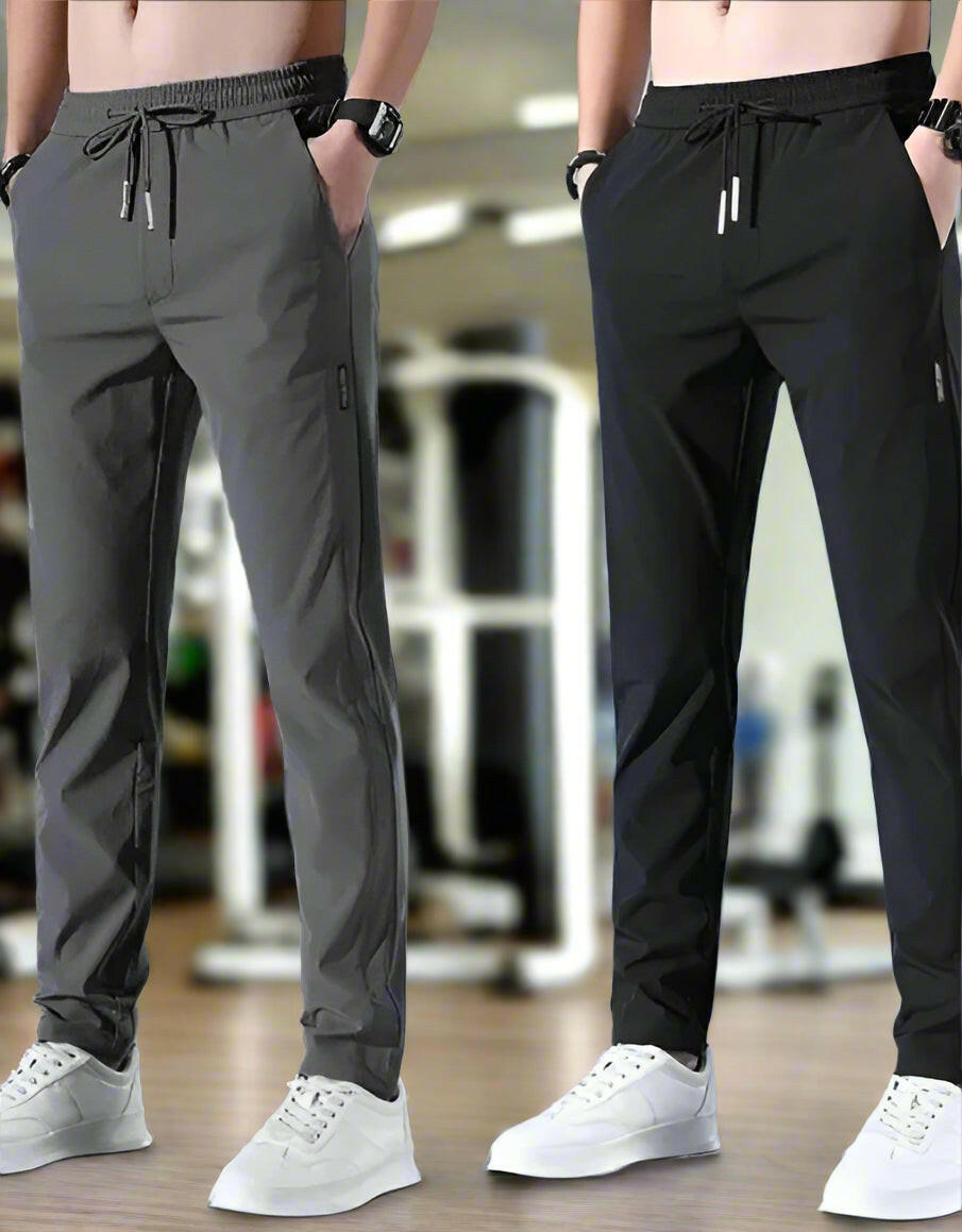 Combo of Men's NS Lycra Track Pants ( Pack Of 2 ) Dropdash Active T-shirt The Toxic Fitness .