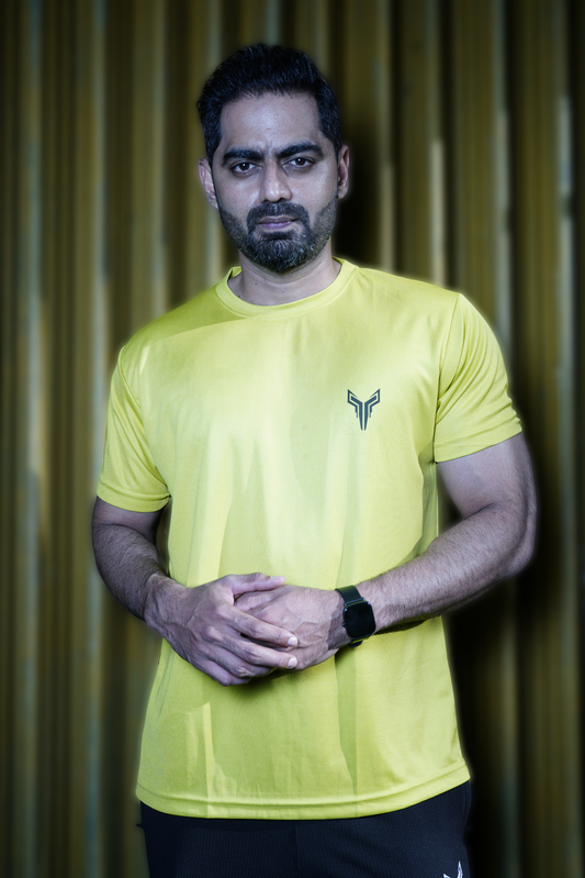 Unisex Lemon Moisture-Wicking and Anti-Odor Gym T-shirt for India – The Toxic Fitness The Toxic Fitness  The Toxic Fitness .
